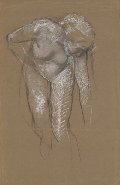 Figurenstudie voor door Edwin Austin Abbey