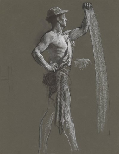 Figurenstudie door Edwin Austin Abbey