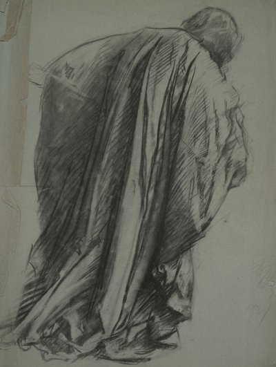 Figurenstudie voor Galahad door Edwin Austin Abbey
