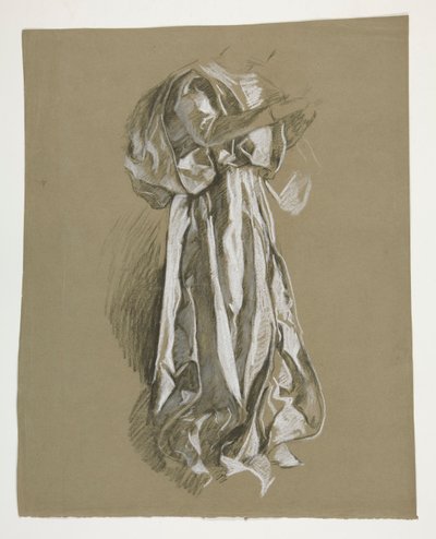 Figurenstudie voor de Jonge Galahad, uit De Zoektocht naar de Heilige Graal (eerste van een serie van vijftien muurschilderingen voor de Boston Public Library, voltooid in 1901) door Edwin Austin Abbey