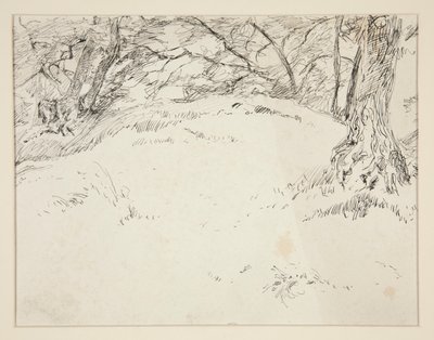 Bosscène door Edwin Austin Abbey