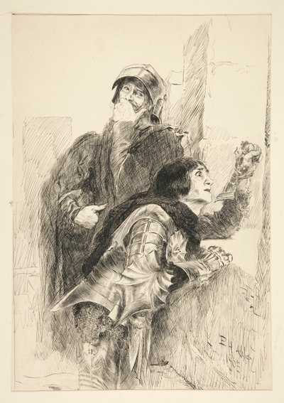 Gloster door Edwin Austin Abbey