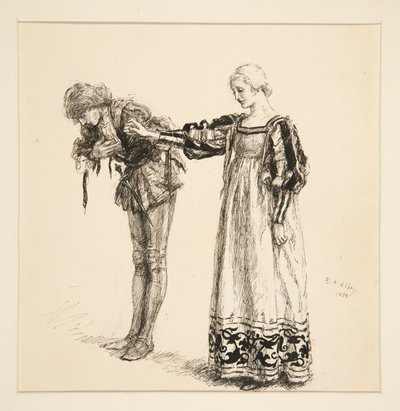 Gratiano door Edwin Austin Abbey