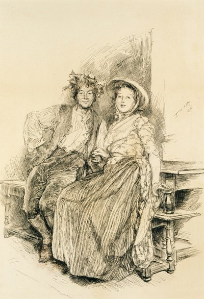 Thuisoogst door Edwin Austin Abbey