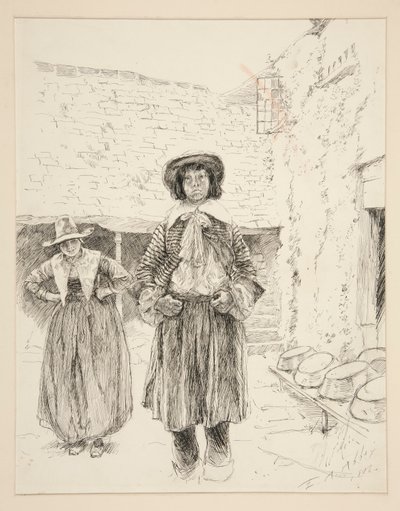 Illustratie voor door Edwin Austin Abbey