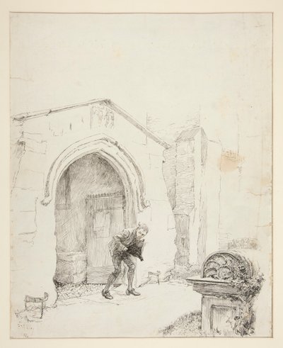 Illustratie voor door Edwin Austin Abbey