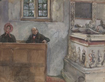 In de Kerk door Edwin Austin Abbey