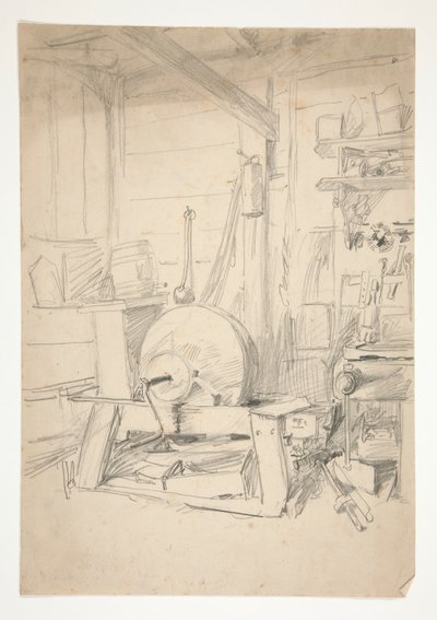 Interieurstudie door Edwin Austin Abbey