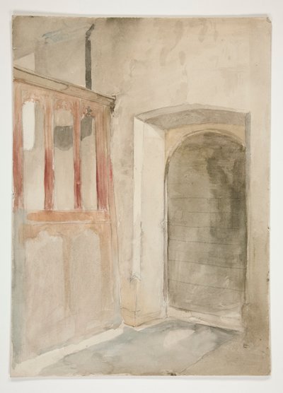 Interieurstudie door Edwin Austin Abbey