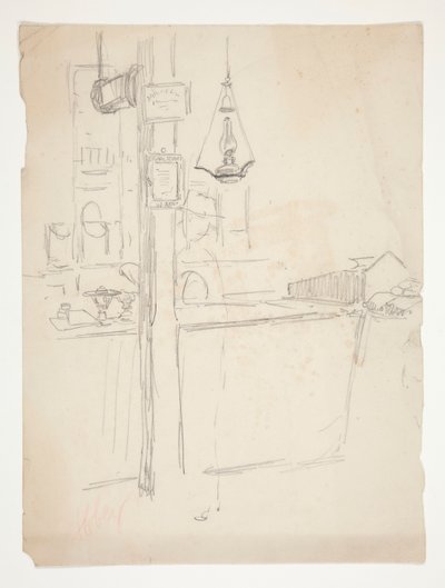 Interieurstudie door Edwin Austin Abbey