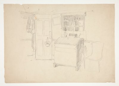 Interieurstudie door Edwin Austin Abbey