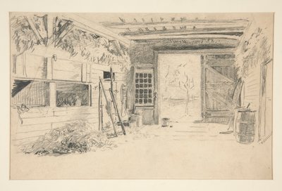 Interieurstudie door Edwin Austin Abbey