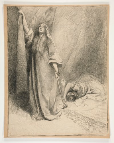 Jael en Sisera door Edwin Austin Abbey
