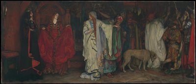 „Koning Lear“, bedrijf I, scène I door Edwin Austin Abbey