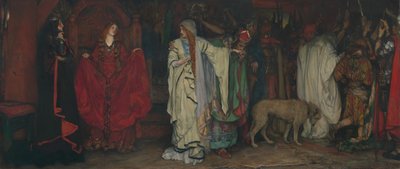 Koning Lear, Acte I, Scene I door Edwin Austin Abbey