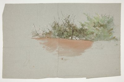 Landschap met bomen door Edwin Austin Abbey