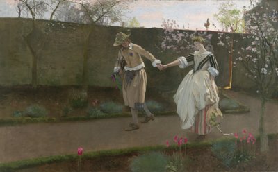 Meidagmorgen door Edwin Austin Abbey
