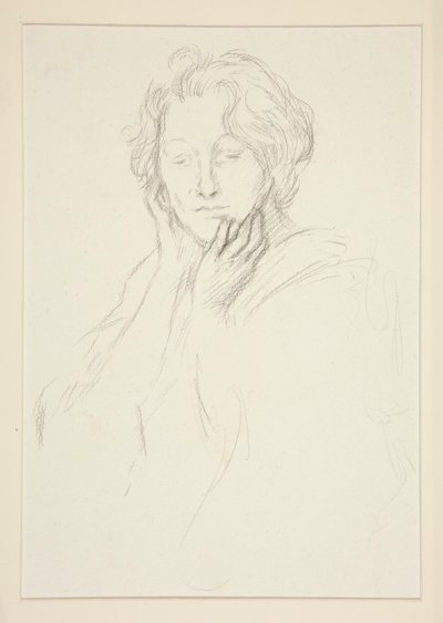 Portret van mevrouw Abbey door Edwin Austin Abbey