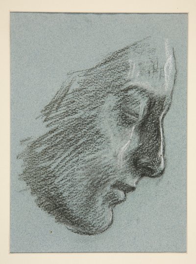 Profiel van een jonge vrouw door Edwin Austin Abbey