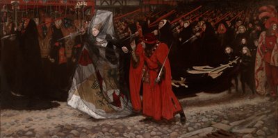 Richard, Hertog van Gloucester, en Lady Anne door Edwin Austin Abbey
