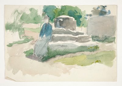 Schets voor door Edwin Austin Abbey