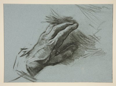 Schets van een hand door Edwin Austin Abbey