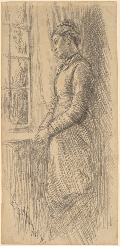 Eenzaamheid: Miss Vesta Rollinstall door Edwin Austin Abbey