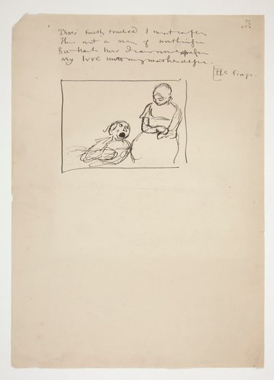 Studie voor Herrick door Edwin Austin Abbey
