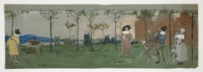 Studie voor door Edwin Austin Abbey
