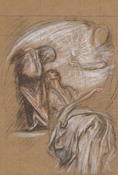 Studie voor door Edwin Austin Abbey