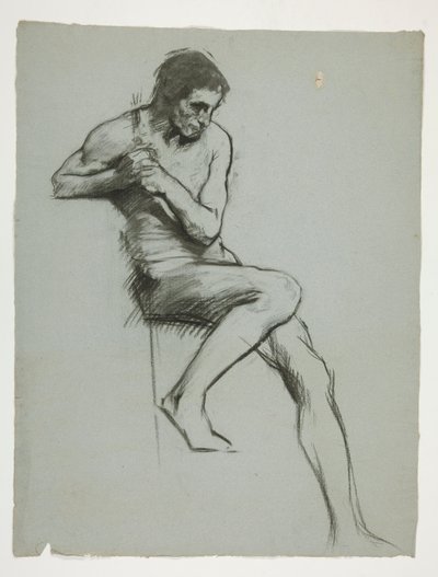Studie voor door Edwin Austin Abbey