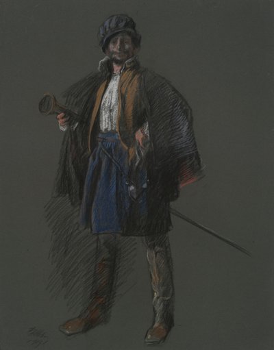 Studie voor Apotheose van Pa.: Hudson (?) door Edwin Austin Abbey