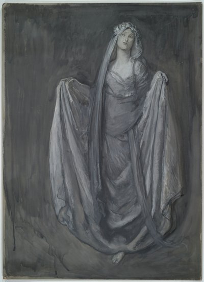 Studie voor Blanchefleur door Edwin Austin Abbey