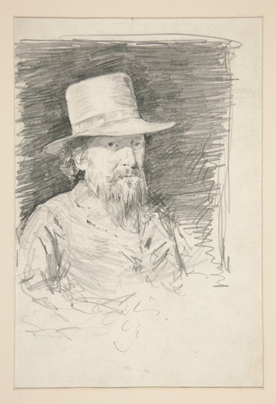 Studie voor Generaal Meade: schets voor muurschildering voor het staatskapitool in Harrisburg, Pennsylvania, 1902-1911 (voltooid door John Singer Sargent) door Edwin Austin Abbey