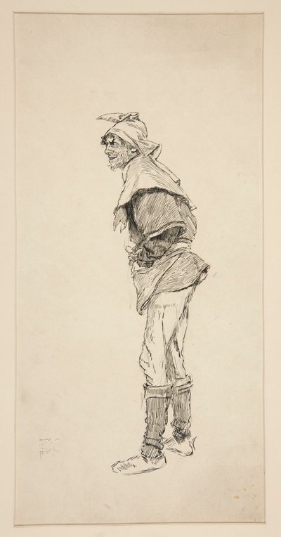 Studie voor Koning Hendrik IV (Deel I) door Edwin Austin Abbey