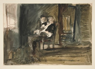 Studie voor De Scharlaken Letter door Edwin Austin Abbey