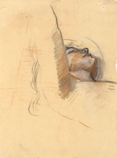 Studie voor De Geest van Licht - muurschildering in het State Capitol Building in Harrisburg, Pennsylvania, 1902-1911 (voltooid door John Singer Sargent) door Edwin Austin Abbey