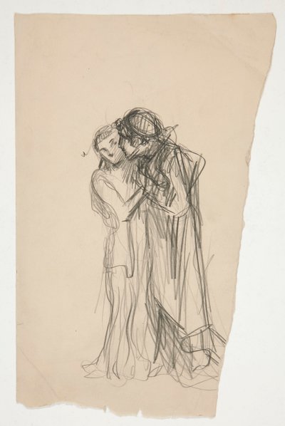 Studie voor Driekoningenavond (?) door Edwin Austin Abbey