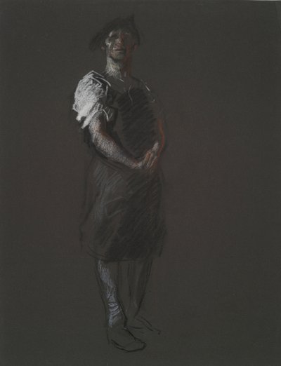 Studie voor de figuur van een Arbeider, in door Edwin Austin Abbey