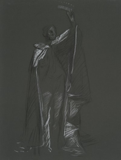 Studie van Peer voor door Edwin Austin Abbey