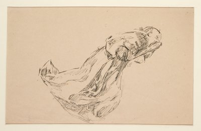 Studie van een engel (voor glas-in-lood? voor een plafond?) door Edwin Austin Abbey