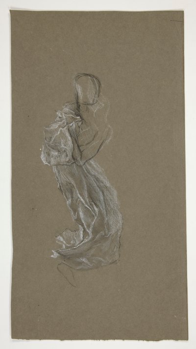 Studie van een engel door Edwin Austin Abbey
