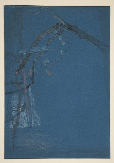 Studie van boomtakken door Edwin Austin Abbey