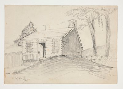 Het oudste huis in Ellicotts Mills door Edwin Austin Abbey