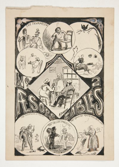 Titelpagina voor Aesopus door Edwin Austin Abbey