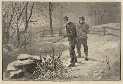 Konijnen Volgen door Edwin Austin Abbey