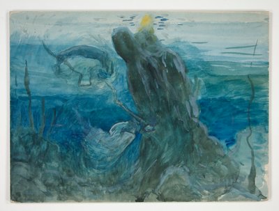 Onderwaterscène door Edwin Austin Abbey