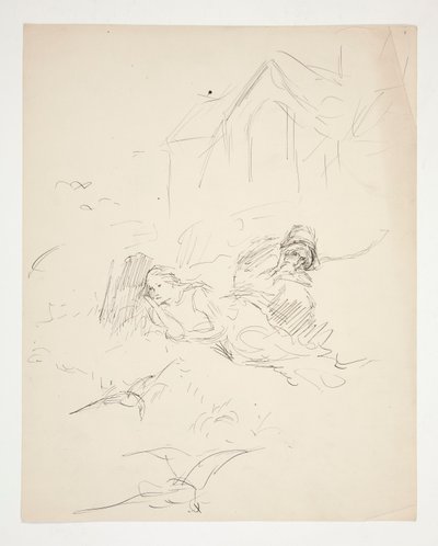 Ongeïdentificeerde illustratie door Edwin Austin Abbey