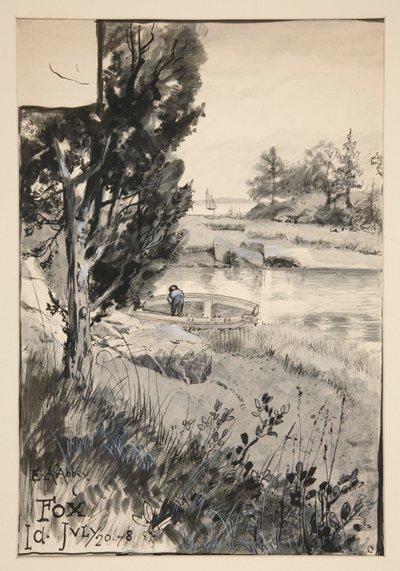 Ongeïdentificeerde illustratie door Edwin Austin Abbey