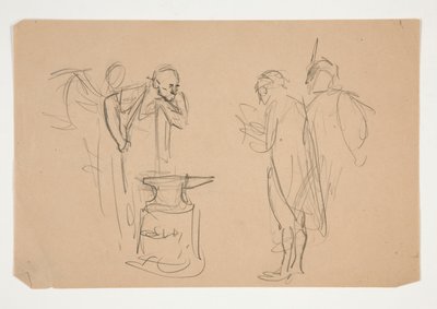Ongeïdentificeerde illustratie voor Oliver Goldsmith door Edwin Austin Abbey
